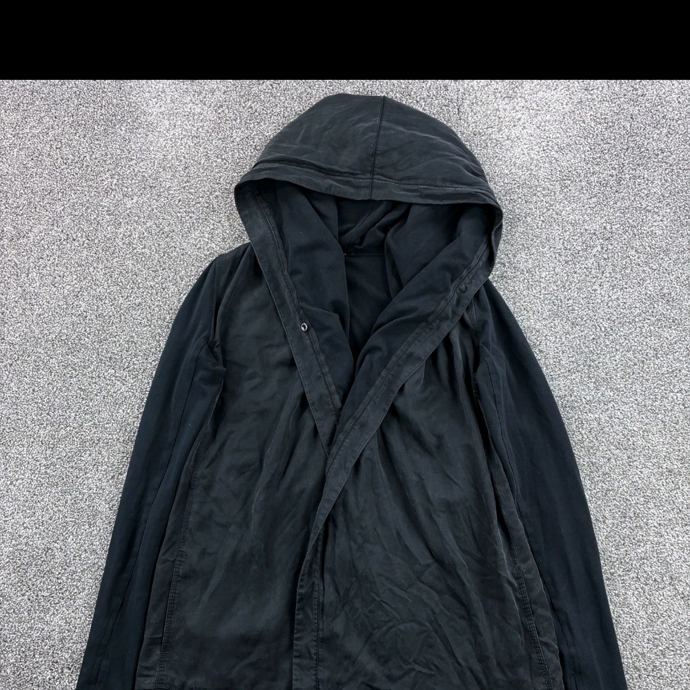 lululemon athletica Black Hooded open cardigan GOTH SEXY